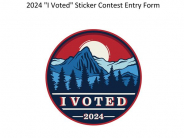 2024 I Voted Sticker Contest (6-12 Student Entries)