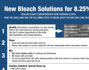 Bleach solutions for childcare facilities