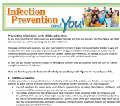 Infection prevention and you - childcare facilities