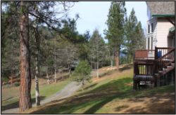 Home with defensible space from fire image