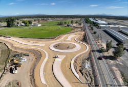 This week’s photo shows construction progress at the Powell Butte Hwy/Butler Market Rd roundabout