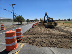 Road Construction at Powell Butte Hwy and Butler Market Rd